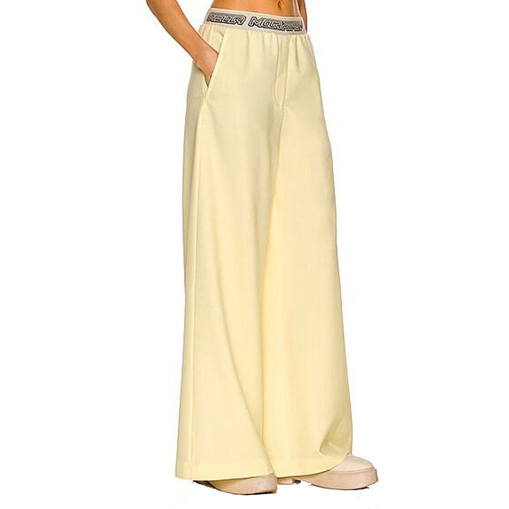 Bicolor Wool Casual Pants