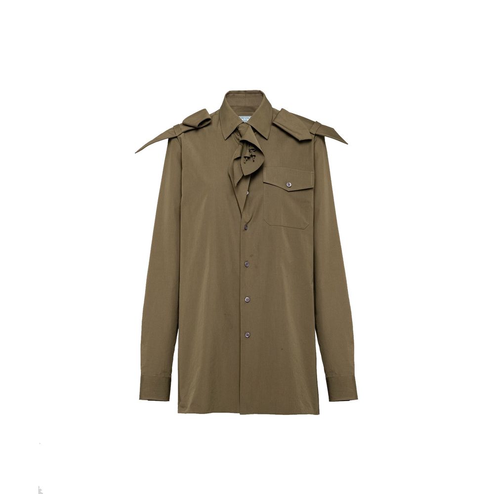 Bicolor Cotton Dress Shirt