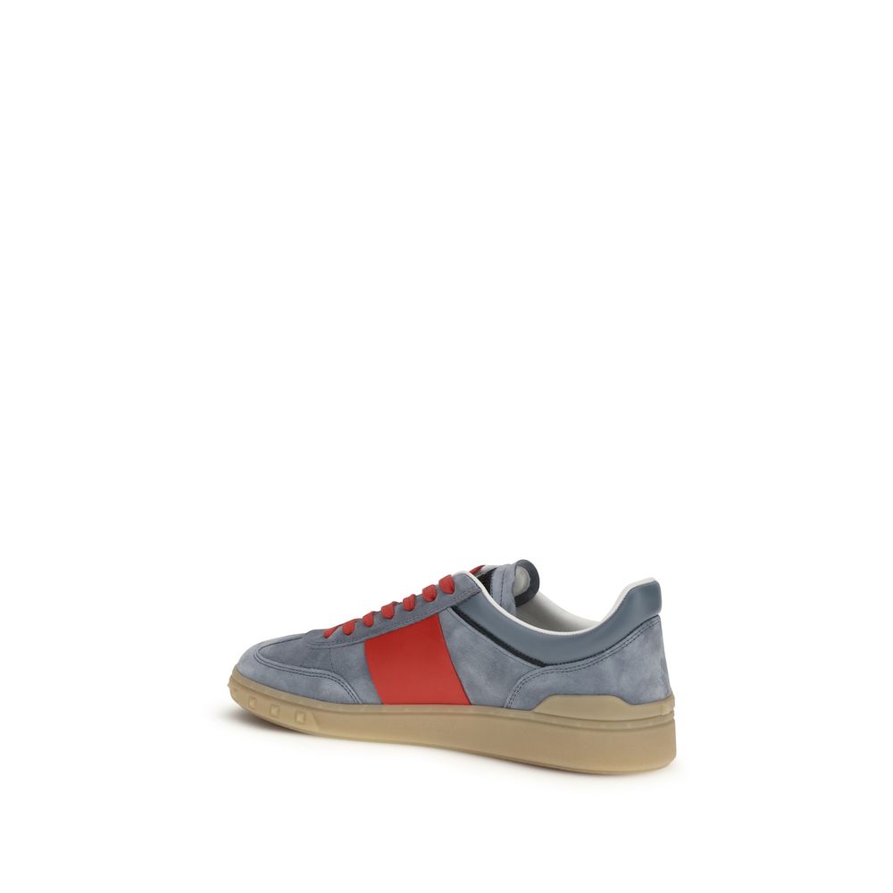 Valentino Garavani Flerfargede Lavtopp-sneakers i Kalveskinn