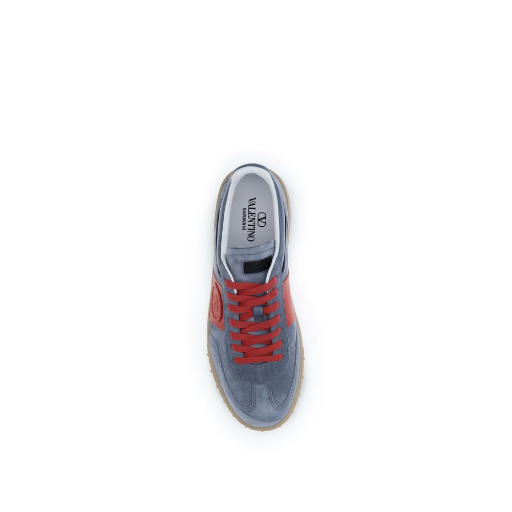 Valentino Garavani Flerfargede Lavtopp-sneakers i Kalveskinn