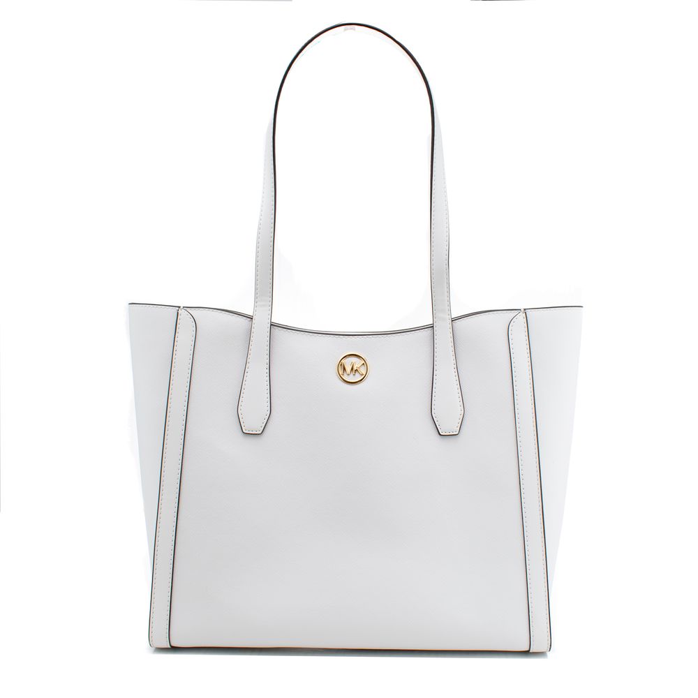 Michael Kors Hvit Kanvas Veske