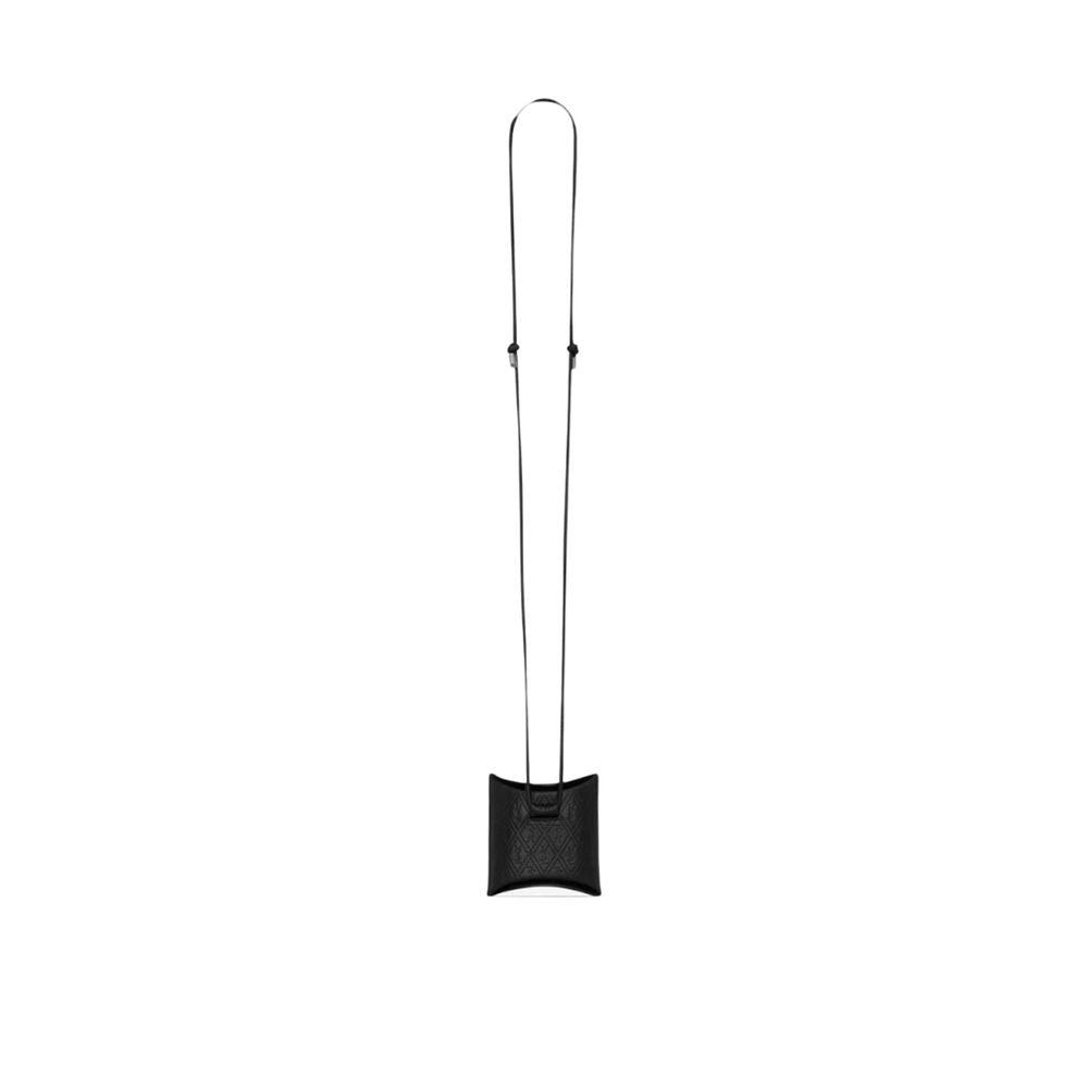 Saint Laurent svart kalveskinn Airpod-holder
