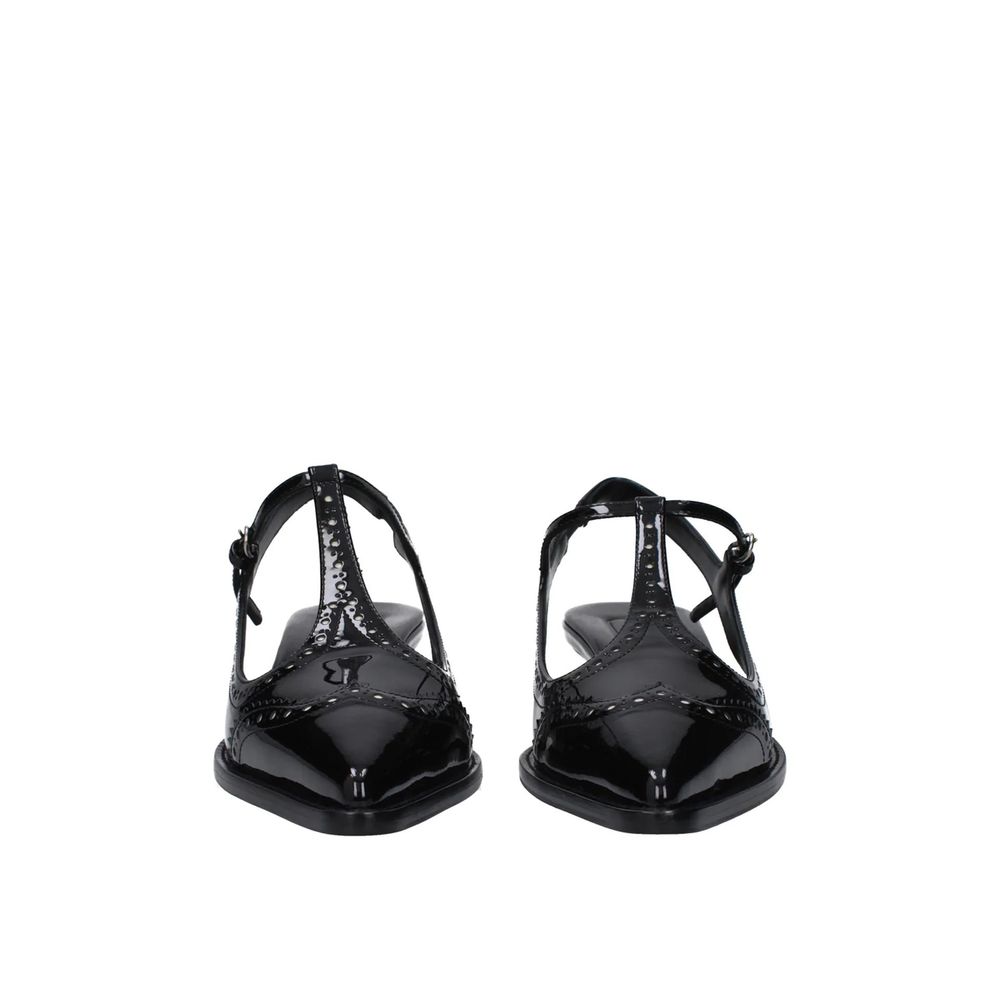Black Calfskin High Heel Pumps