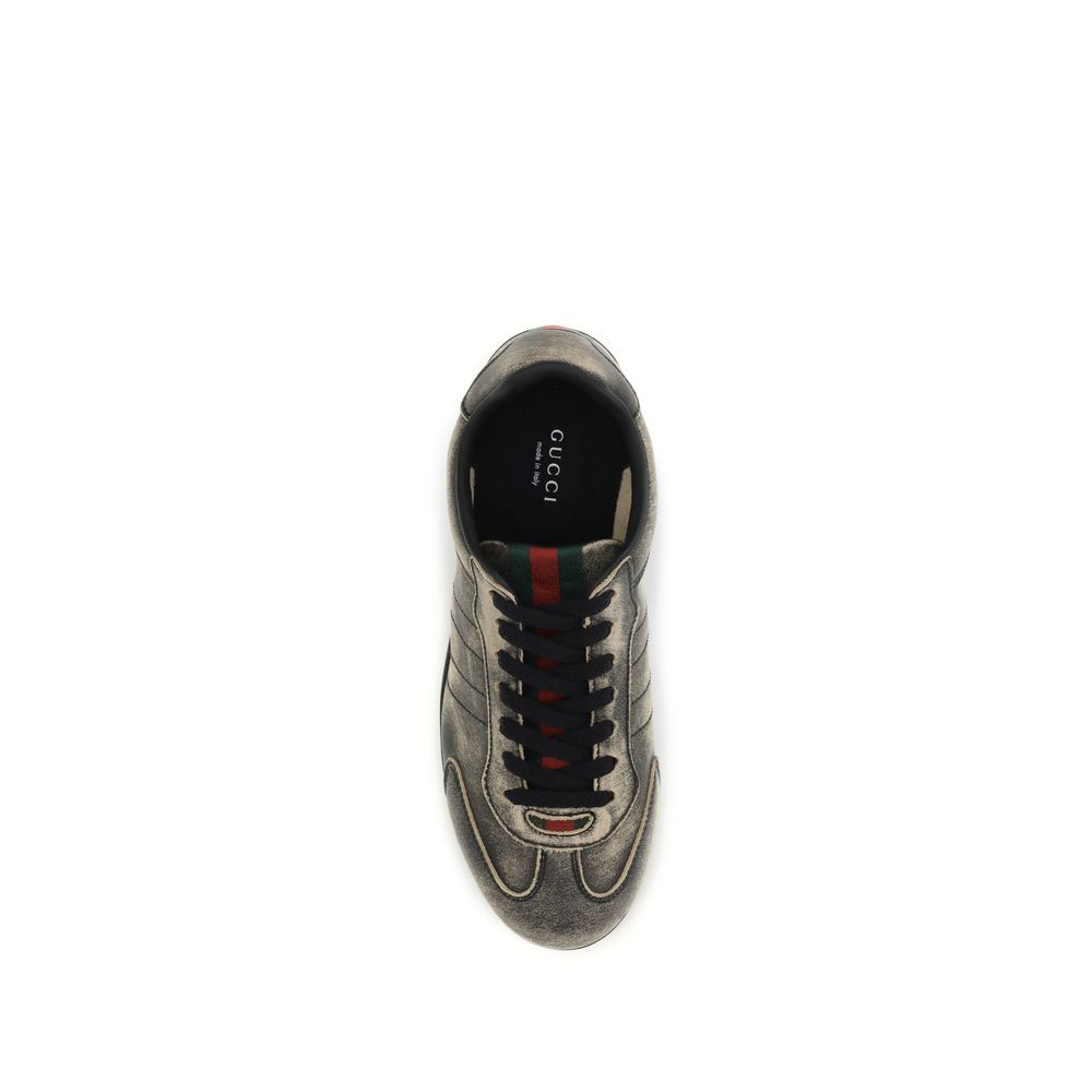 Black Calf Leather Bos Taurus Low Top Sneakers