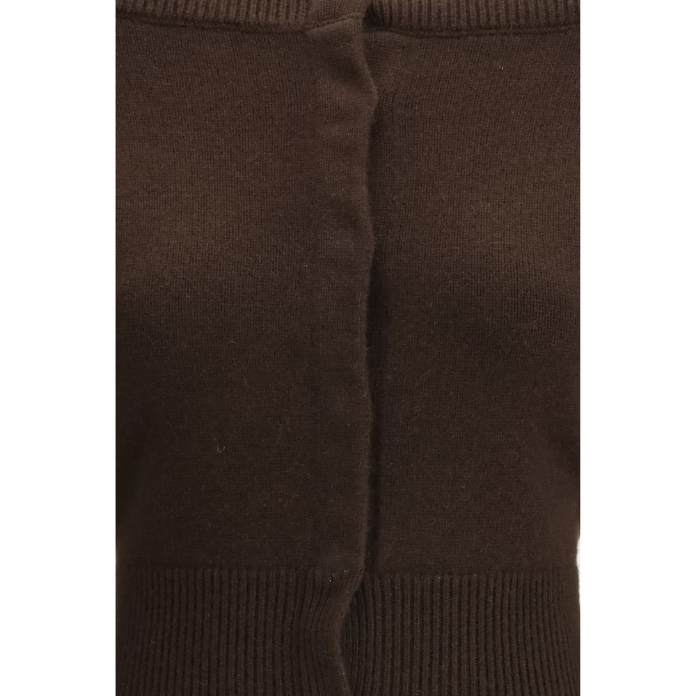 Brown Cashmere Cardigan