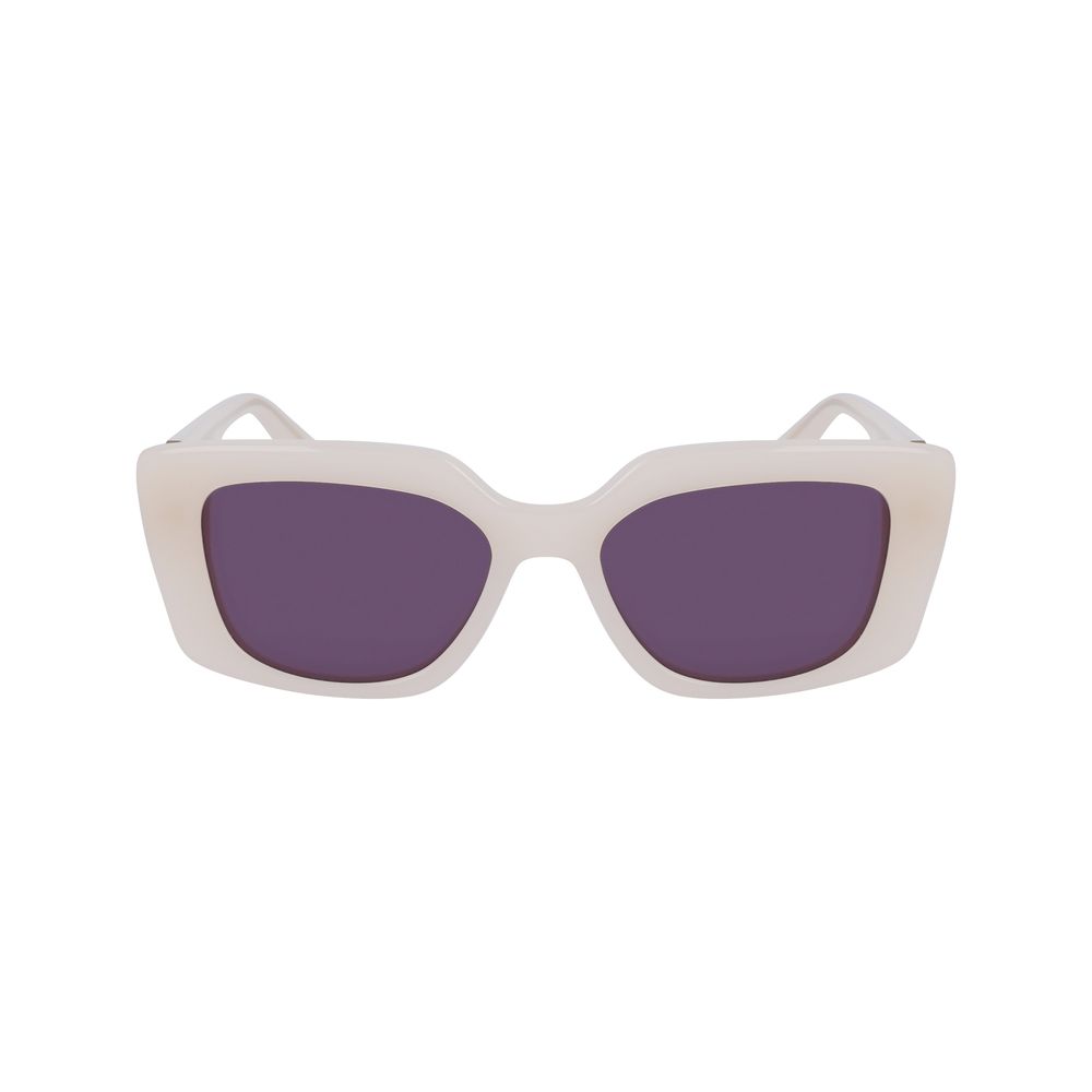 Karl Lagerfeld Solbriller i Beige Acetat