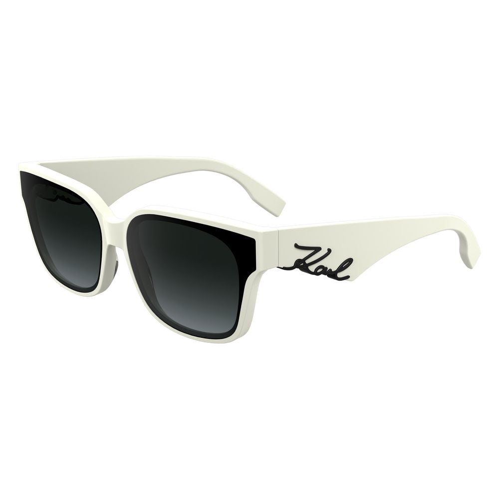 Karl Lagerfeld solbriller i hvitt acetat