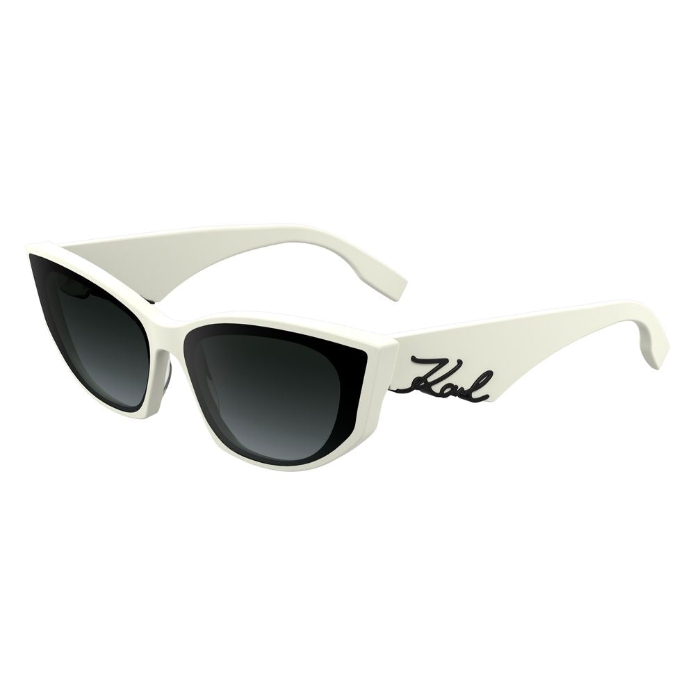 Karl Lagerfeld Solbriller i hvitt acetat