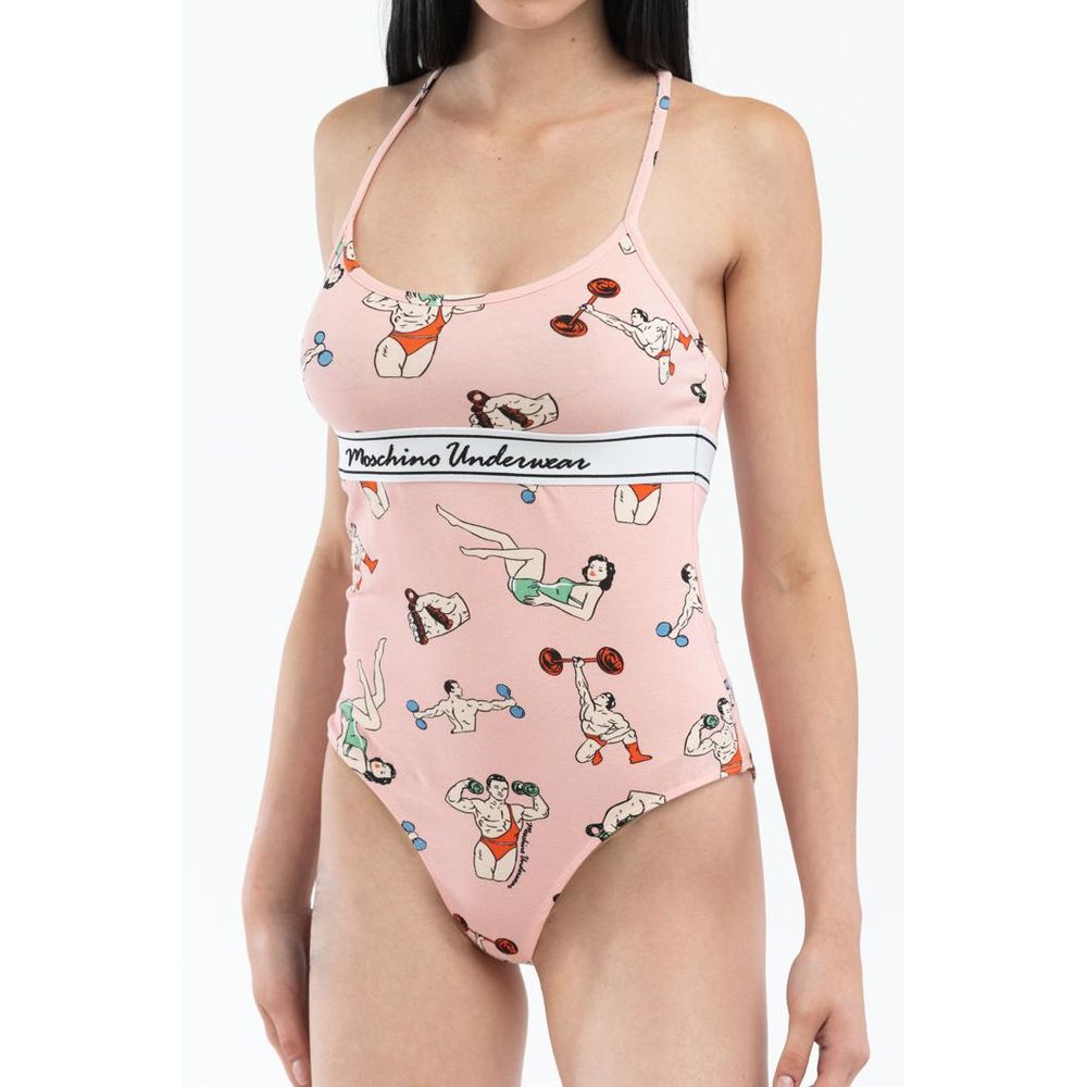 Pink Cotton Bodysuit