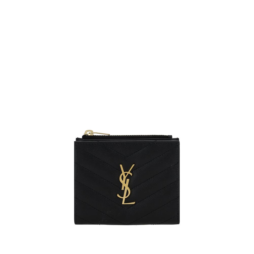 Cartera Saint Laurent de Piel de Becerro Negra Bos Taurus