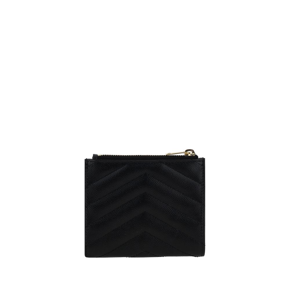 Cartera Saint Laurent de Piel de Becerro Negra Bos Taurus