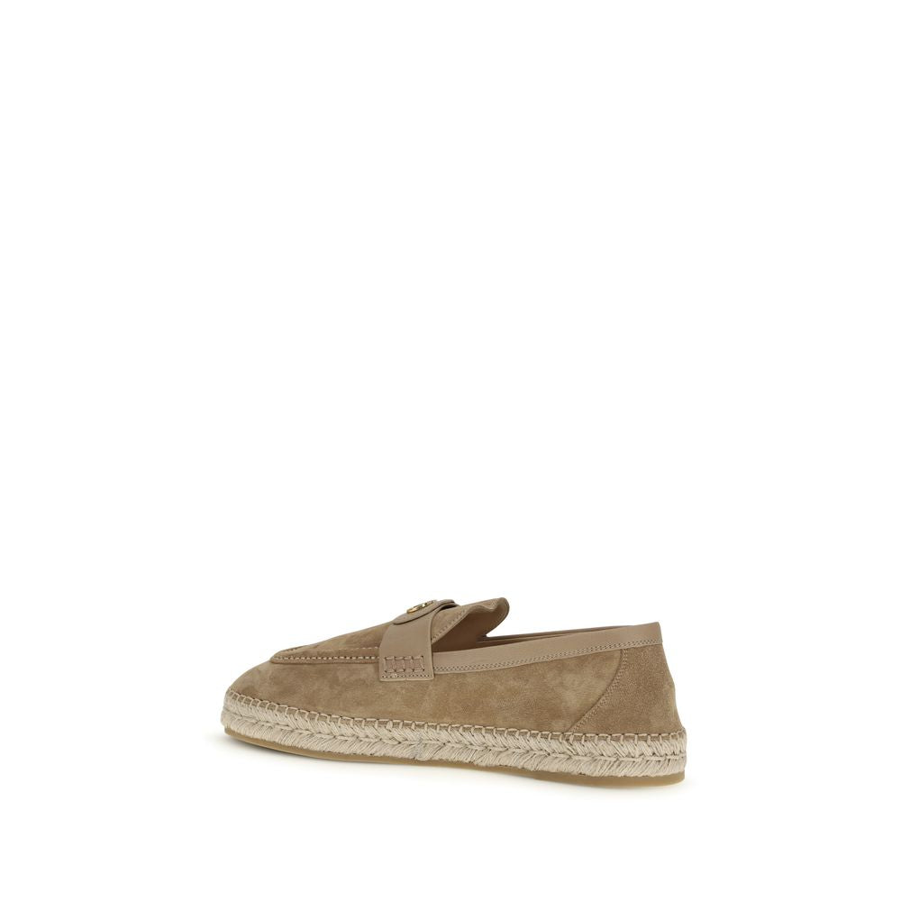 Valentino Garavani Beige Kalveskinn Bos Taurus Espadriller