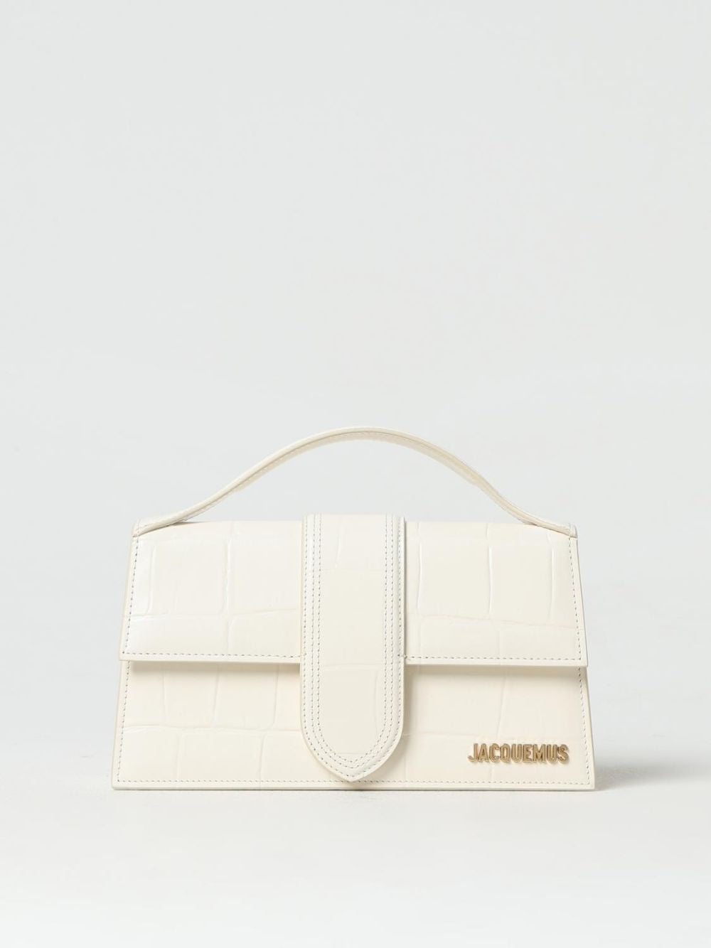 Jacquemus Ivory Cocco Le Grand Bambino Håndveske