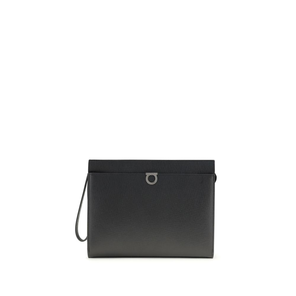 Accesorios Ferragamo de Piel de Becerro Negra Bos Taurus