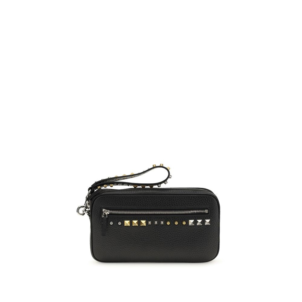 Accesorios Valentino Garavani de piel de becerro negra Bos Taurus