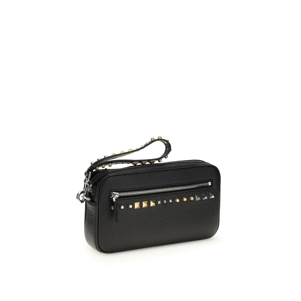 Accesorios Valentino Garavani de piel de becerro negra Bos Taurus