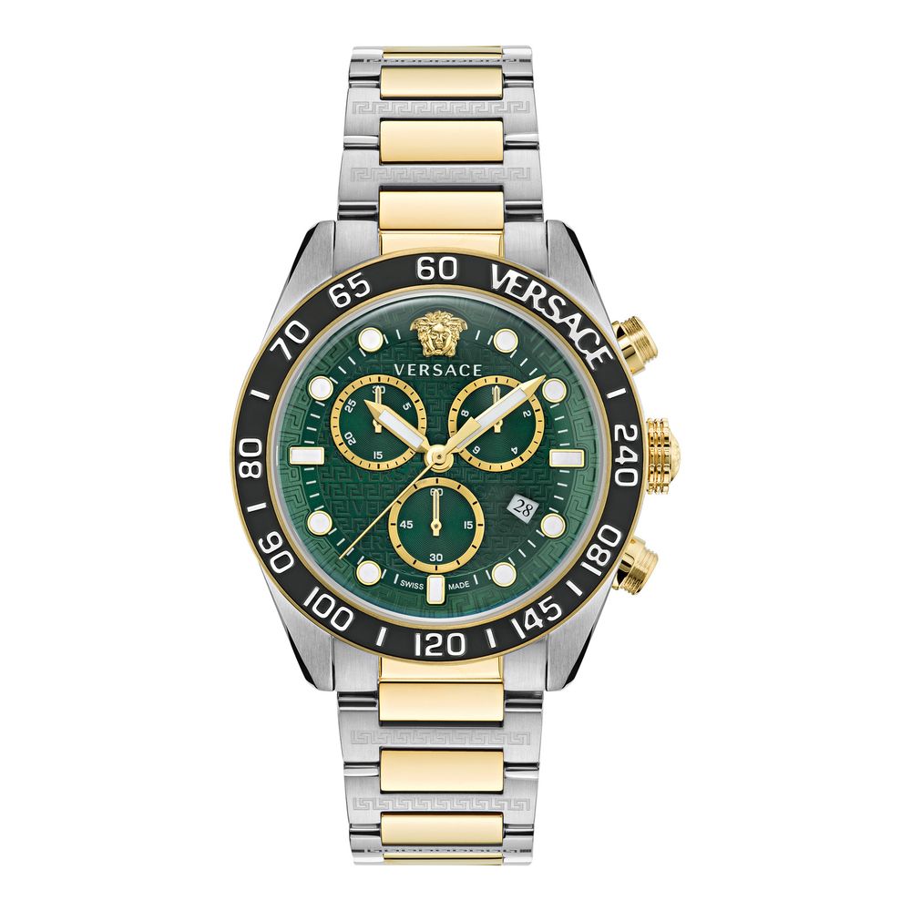 Reloj de vestir Versace gris de acero inoxidable