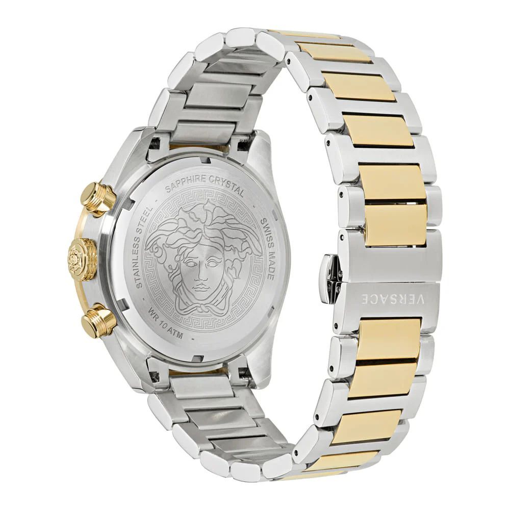 Reloj de vestir Versace gris de acero inoxidable
