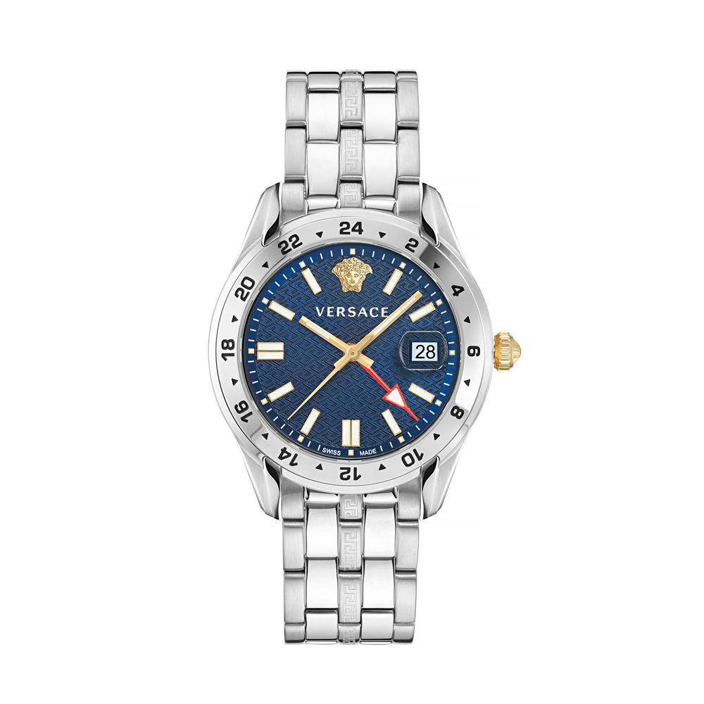 Reloj de vestir Versace gris de acero inoxidable