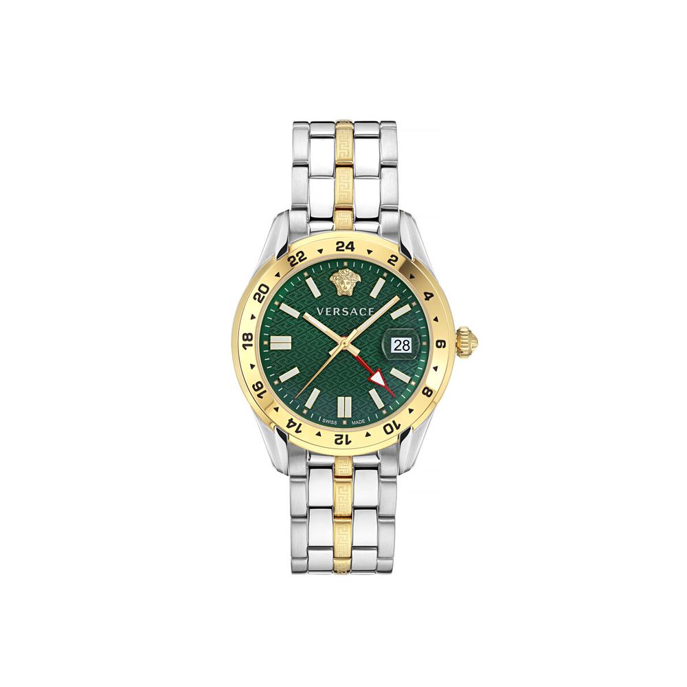 Reloj de vestir Versace gris de acero inoxidable