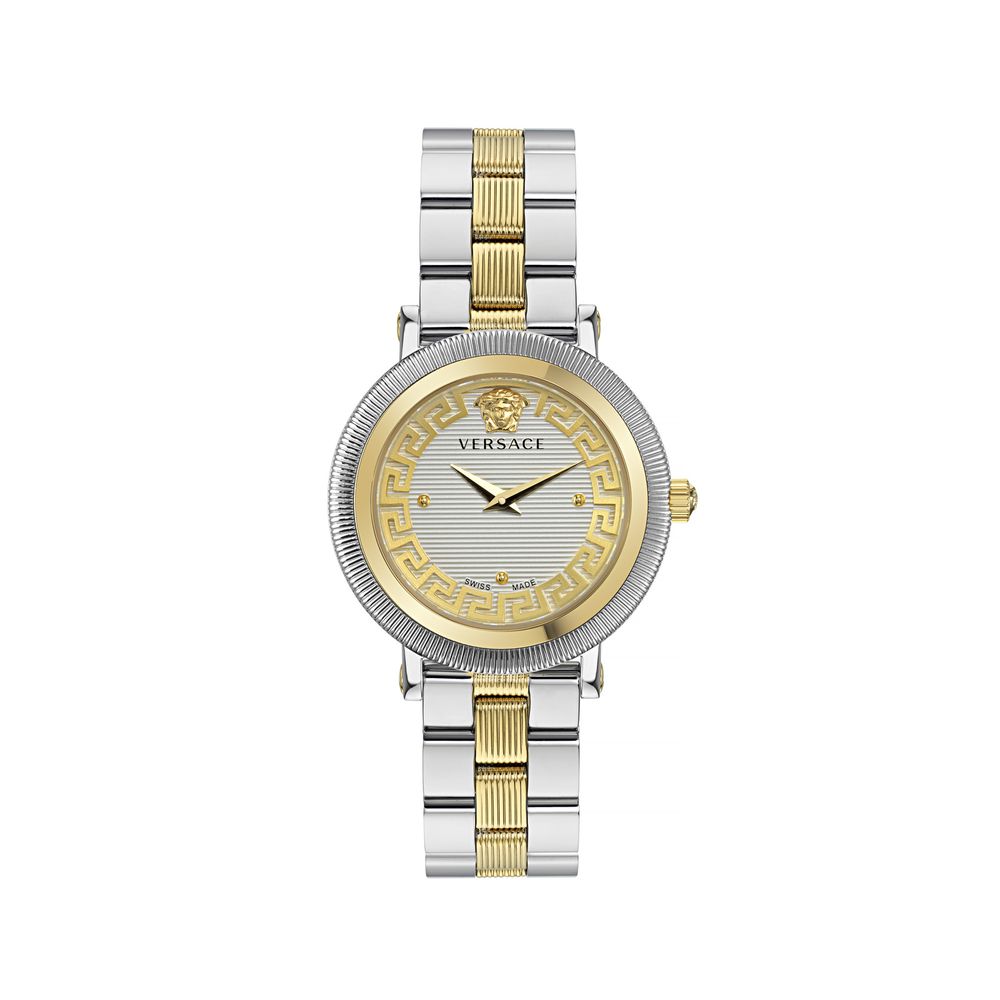 Reloj de vestir Versace gris de acero inoxidable