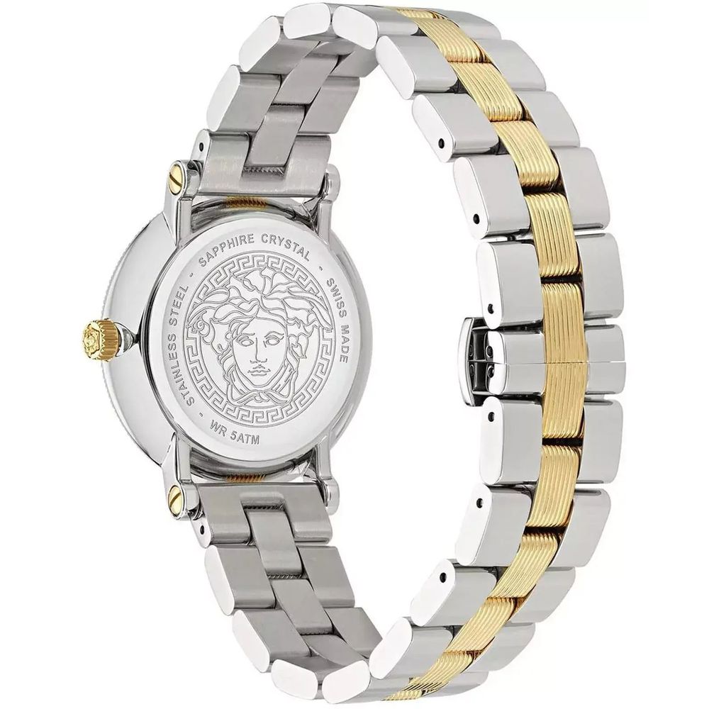 Reloj de vestir Versace gris de acero inoxidable