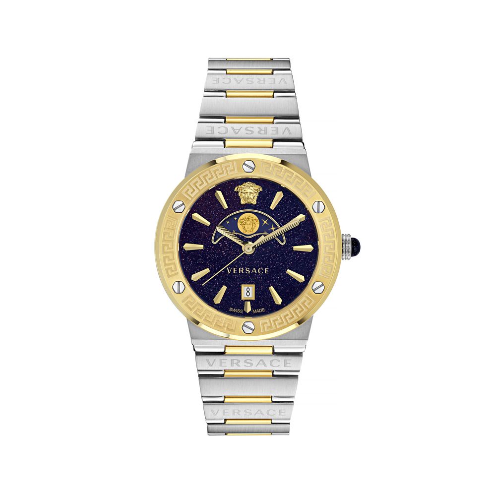 Reloj de vestir Versace gris de acero inoxidable
