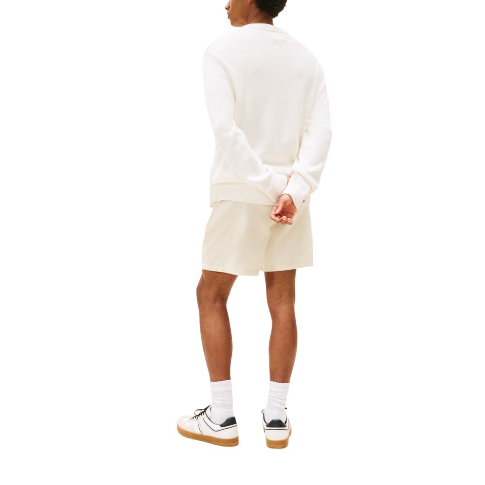 Tommy Hilfiger Jeans Sweatshirt i resirkulert bomull, kremfarget