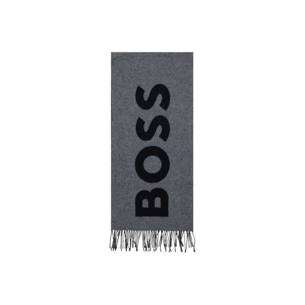 Hugo Boss grått ullskjerf