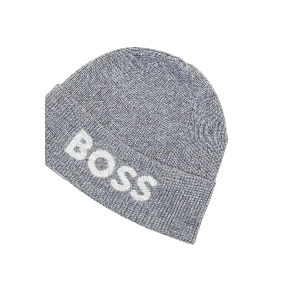 Hugo Boss grå caps i resirkulert polyamid
