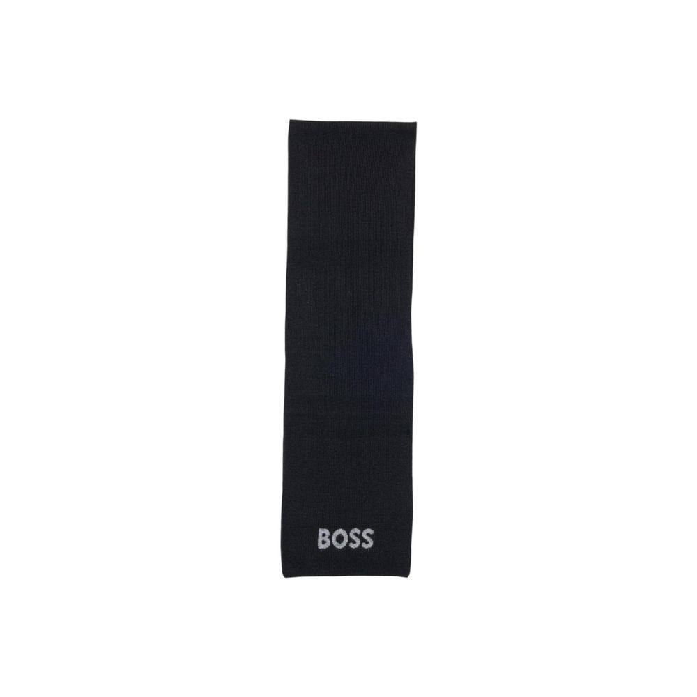 Hugo Boss svart polyakrylskjerf