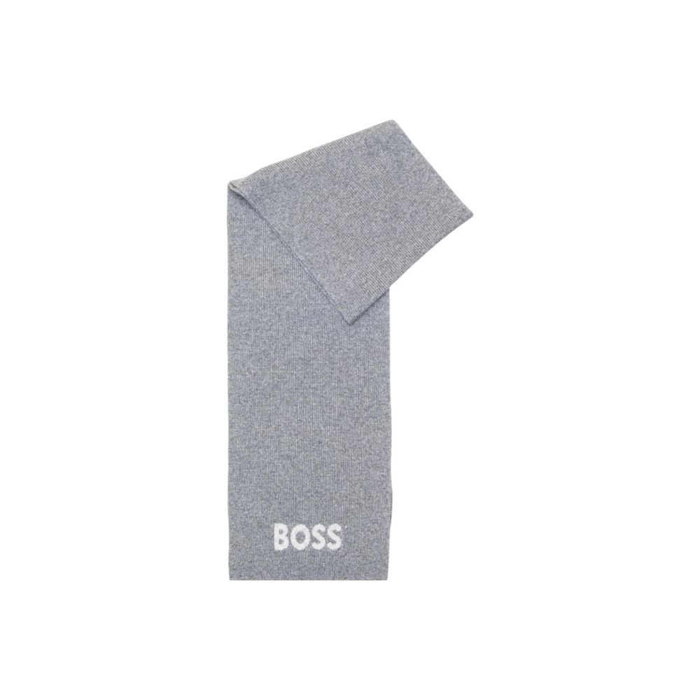 Hugo Boss grått polyakrylskjerf