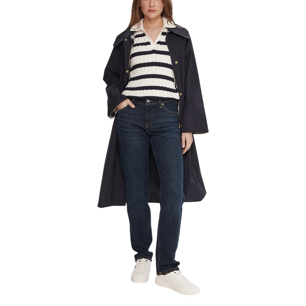 Tommy Hilfiger Blå Mom Jeans i Resirkulert Bomull