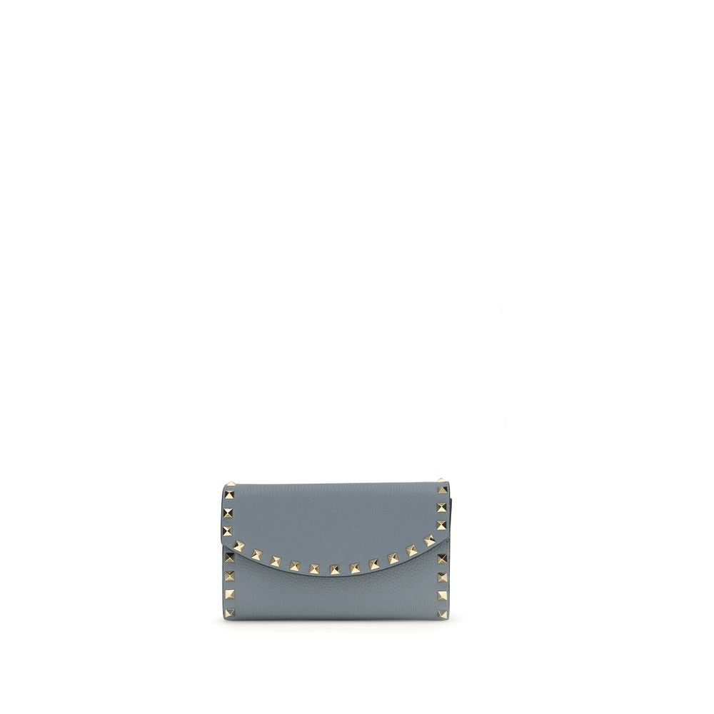 Cartera Valentino Garavani de piel de becerro azul Bos Taurus