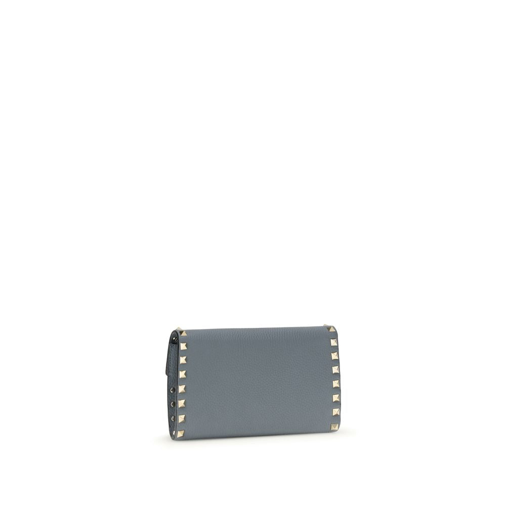 Cartera Valentino Garavani de piel de becerro azul Bos Taurus
