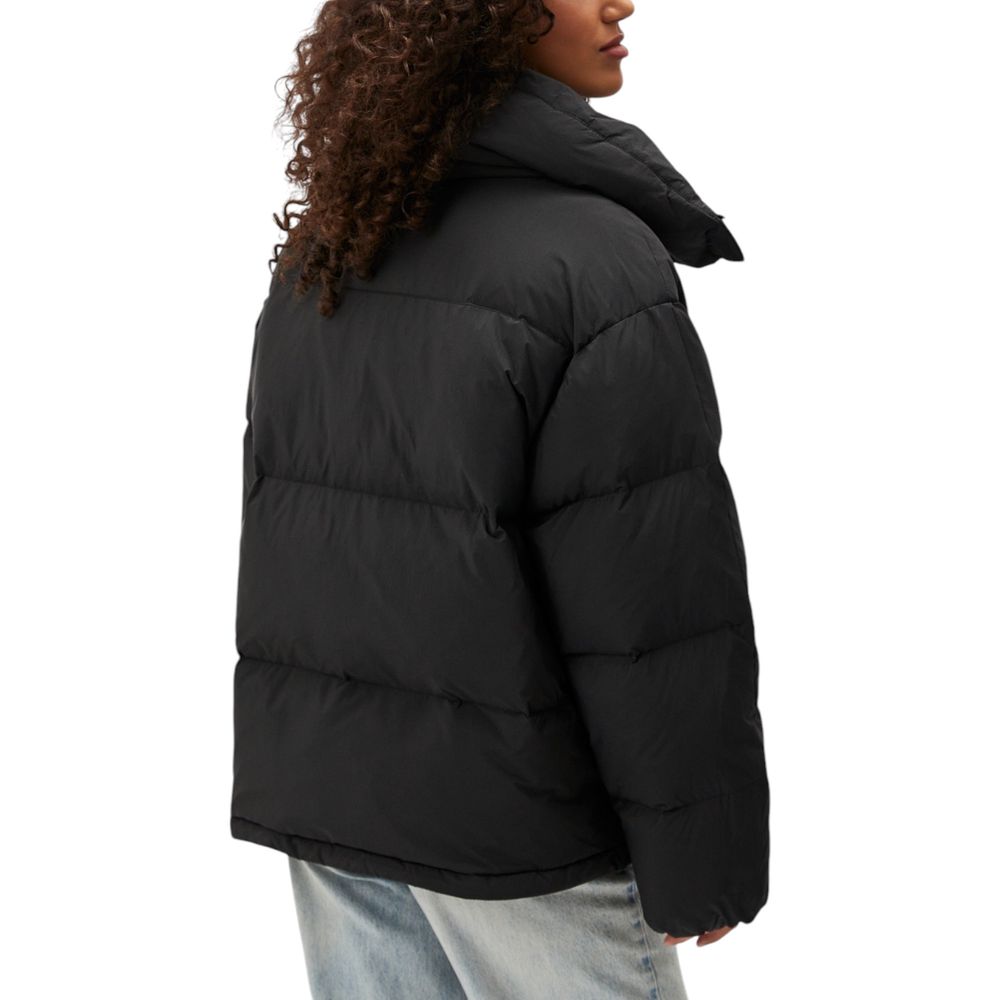 Black Polyester Coat
