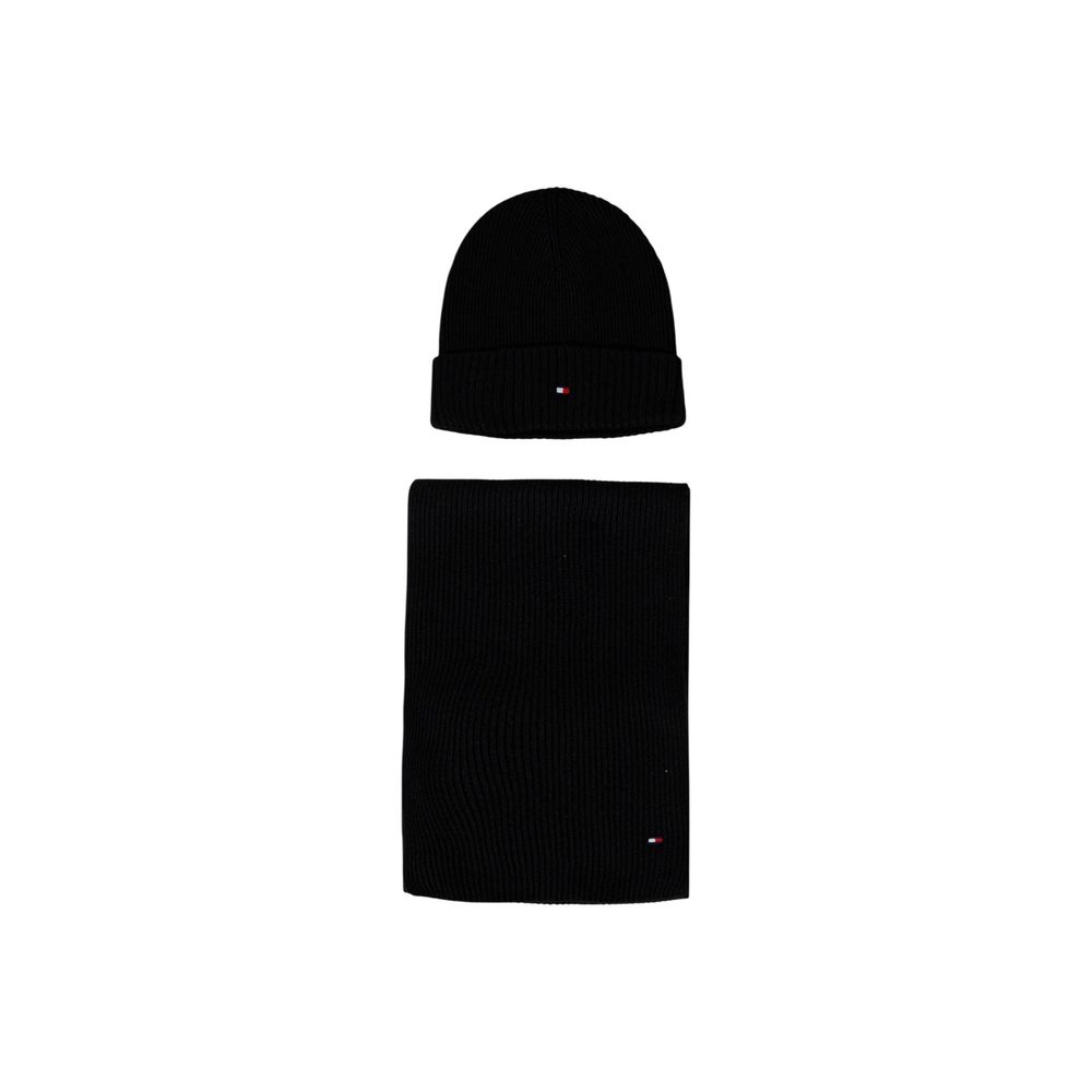 Gorro Tommy Hilfiger de algodón negro