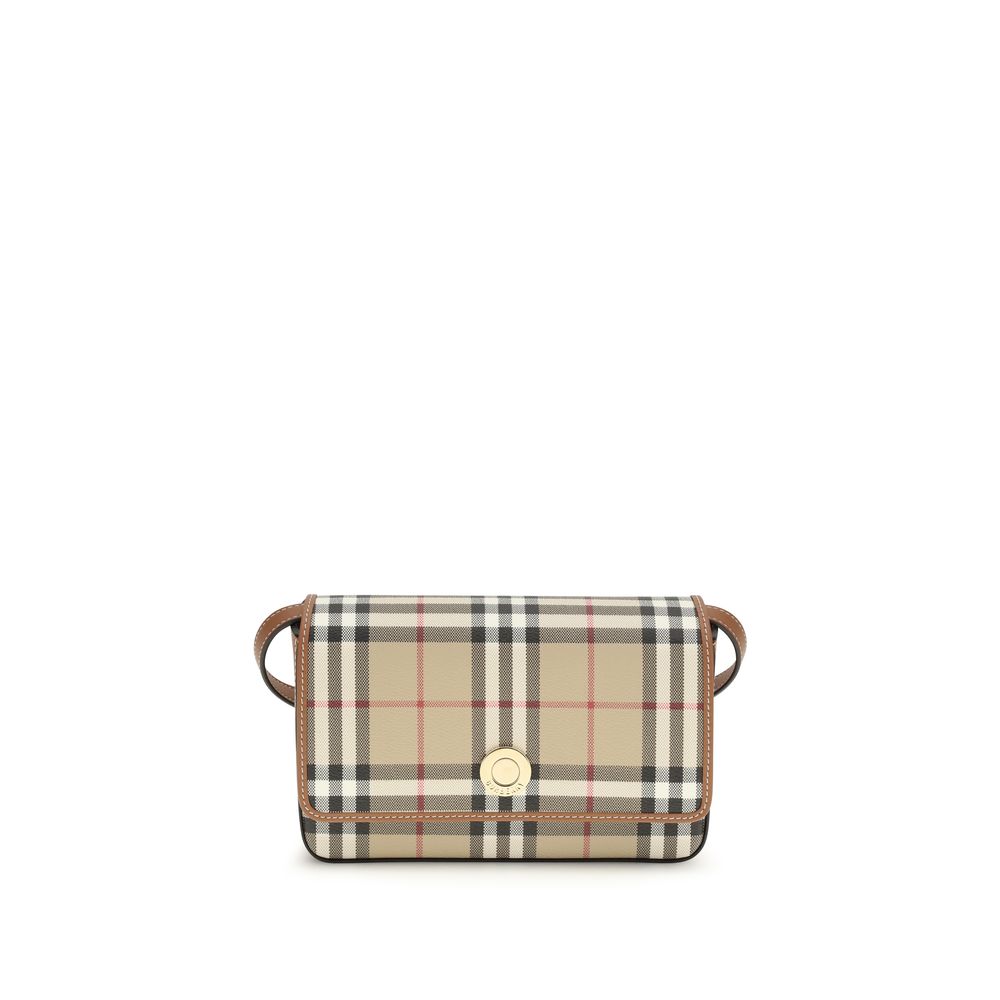 Cartera Burberry de poliuretano beige