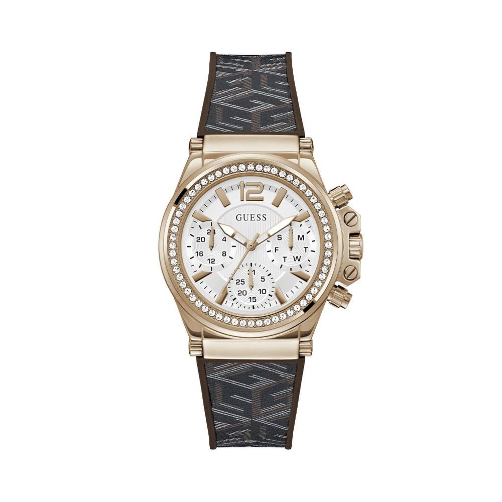 Reloj de vestir Guess marrón sintético