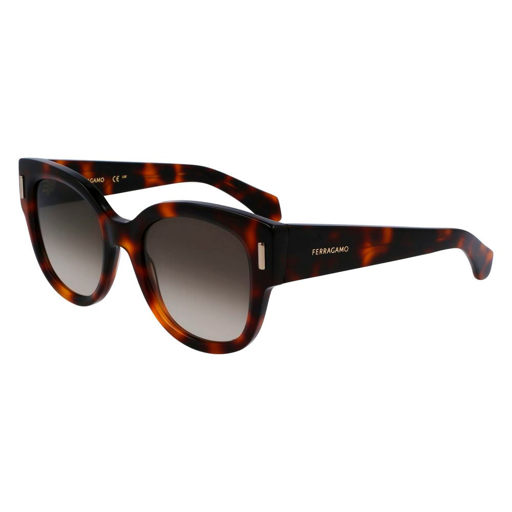 Gafas de sol Ferragamo de acetato marrón
