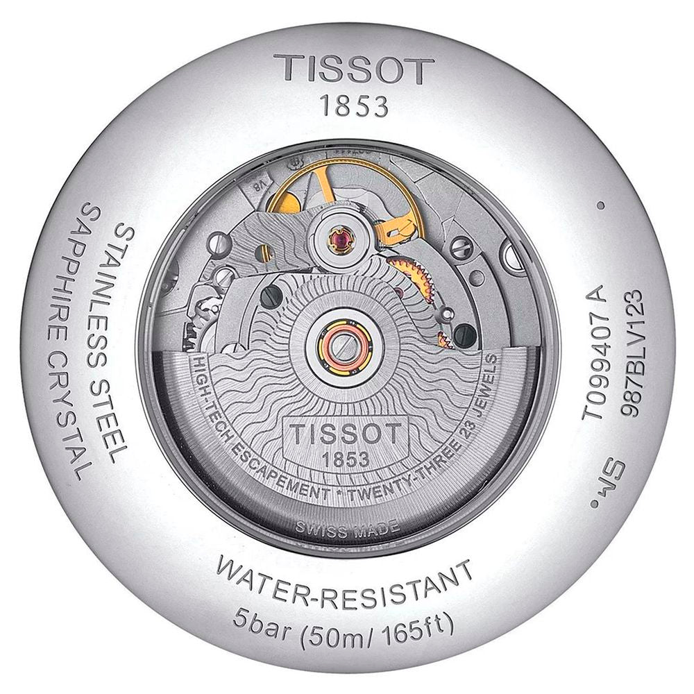 Reloj de vestir Tissot de acero inoxidable gris