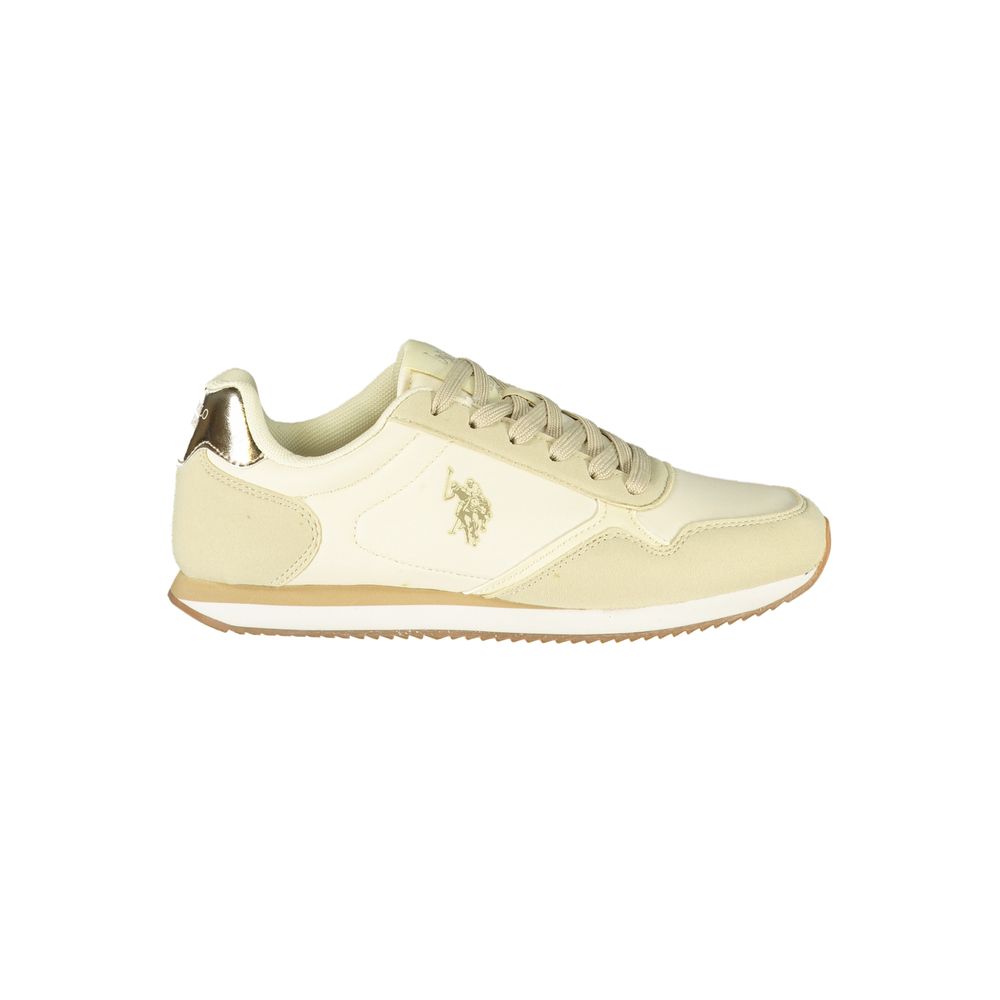 U.S. POLO ASSN. Beige sneakers til dame i polyuretan