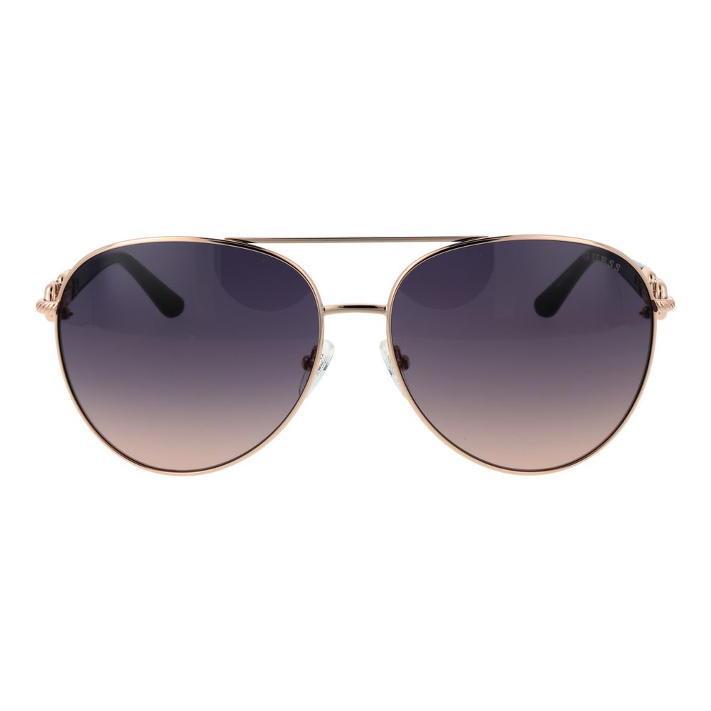 Gafas de sol Guess metálicas en oro rosa