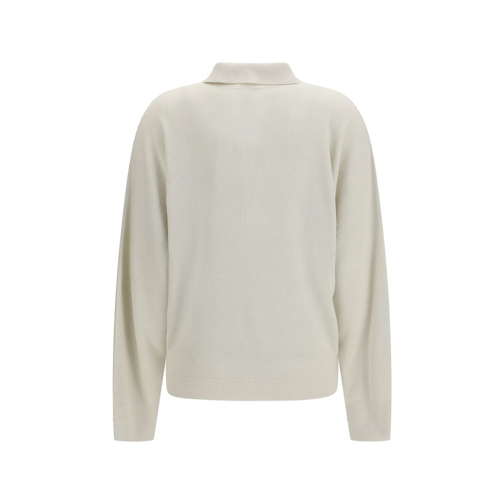 Calvin Klein beige silkegenser