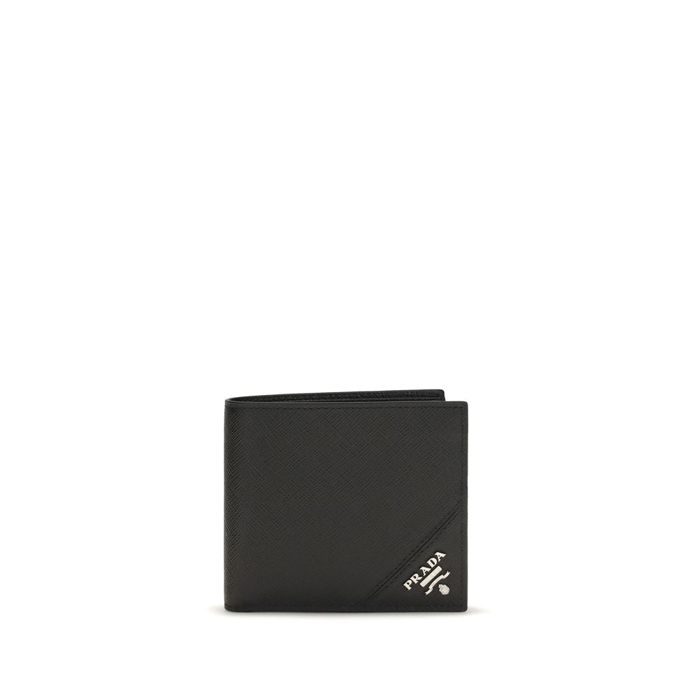 Cartera Prada negra de piel de becerro Bos Taurus