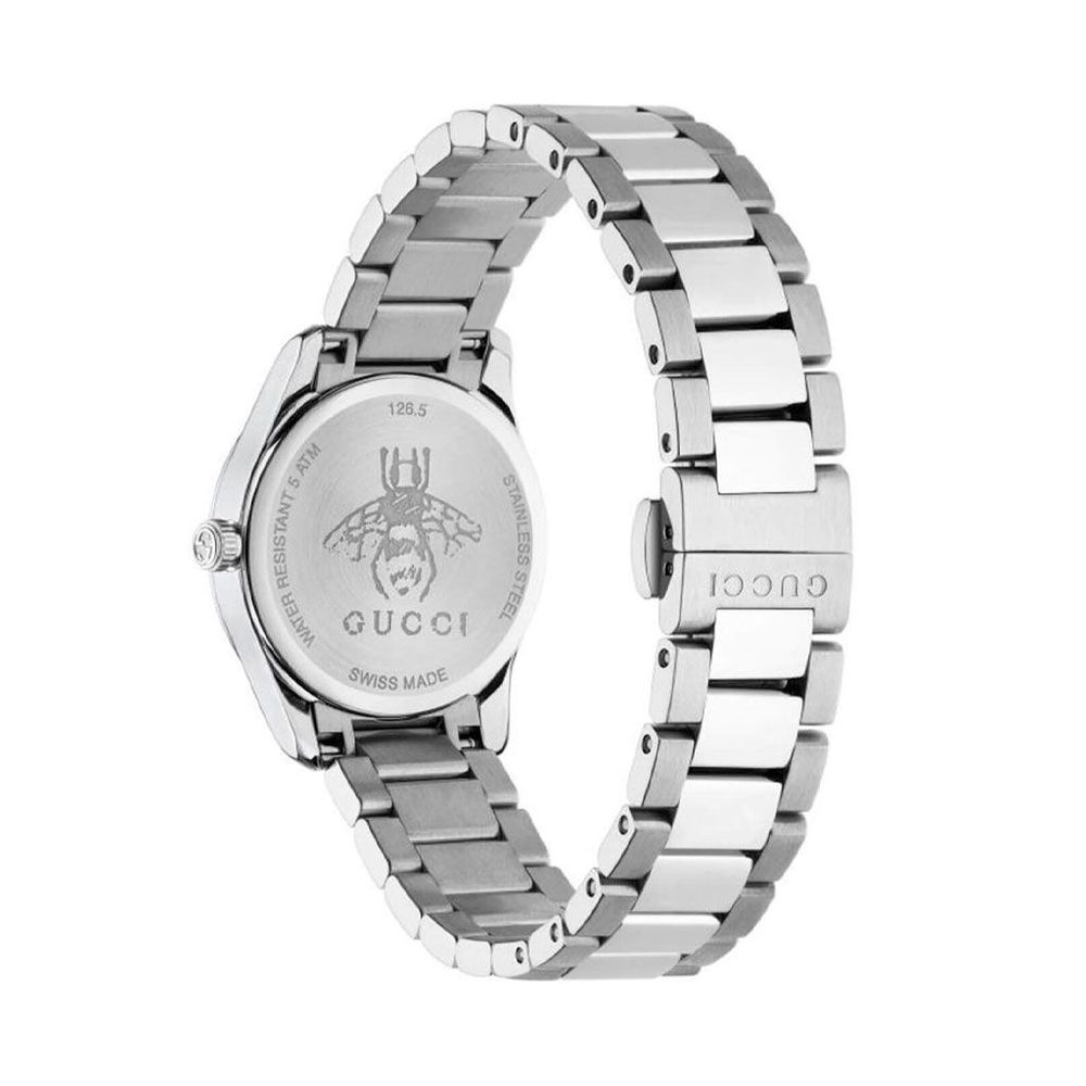 Reloj de vestir Gucci de acero inoxidable gris