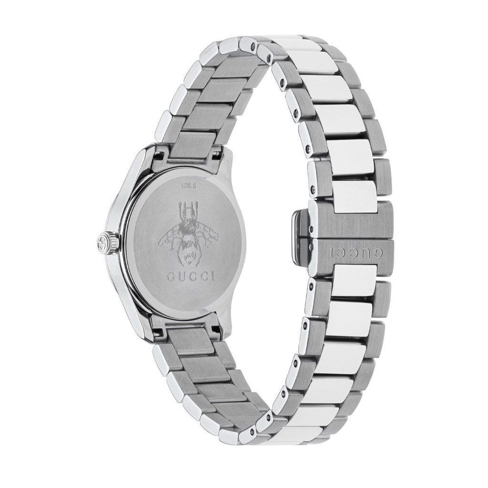 Reloj de vestir Gucci de acero inoxidable gris