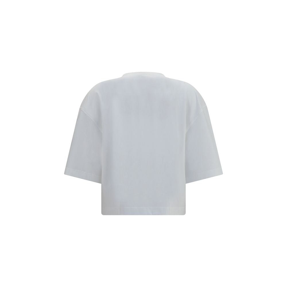 Brunello Cucinelli Hvit Bomulls-T-skjorte
