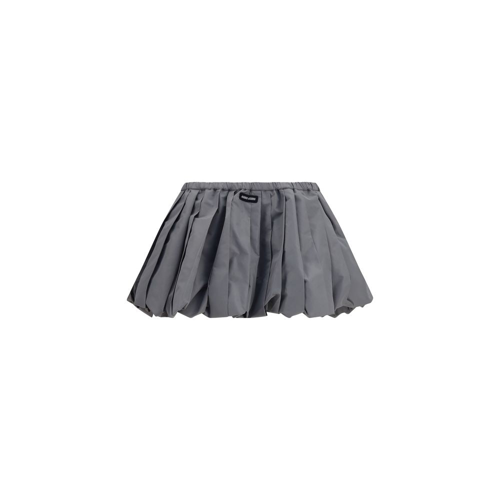 Minifalda gris de poliéster
