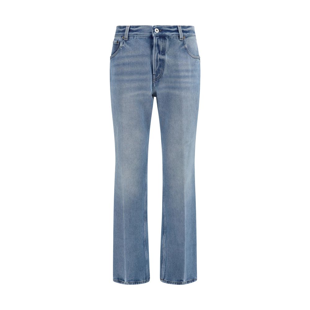 Miu Miu Blue Cotton Relaxed Fit-jeans